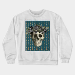 Skull Rose Crown Crewneck Sweatshirt